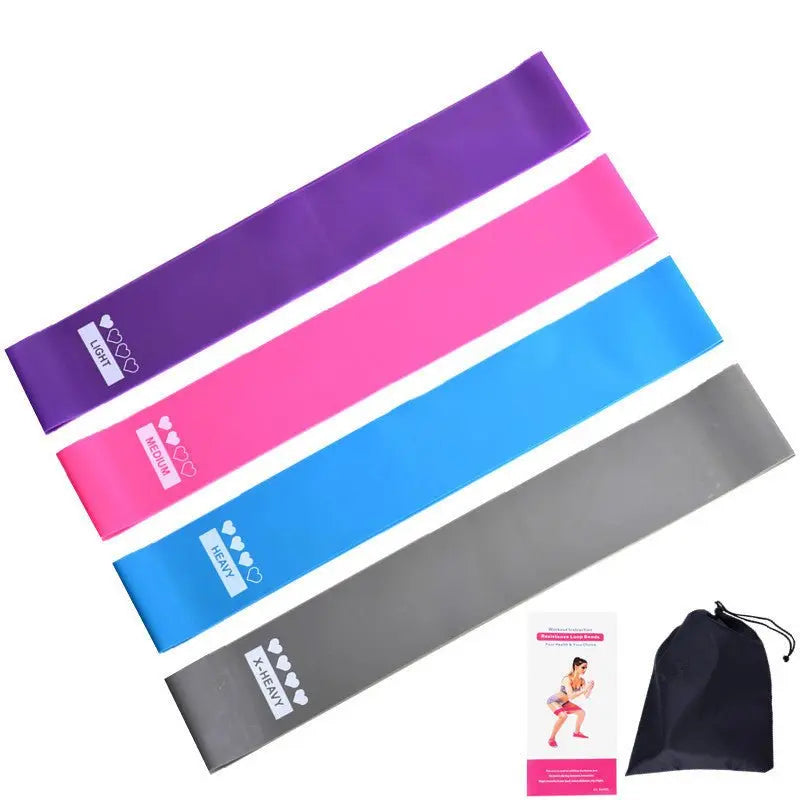 Booty Bands Set for Fitness Gym Workout - Resistance Bands Kit with Mini Yoga Exercise Elastic Loop Bands - Glucklich Goods LLC