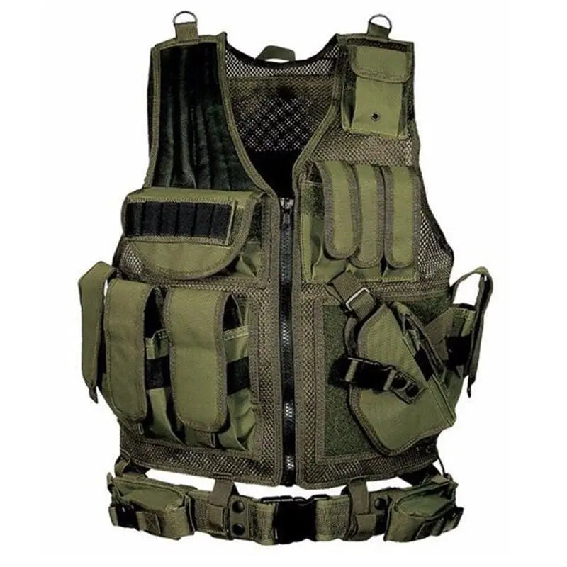 Military Tactical Vest Molle Plate Carrier for Airsoft and Hunting - Glucklich Goods LLC