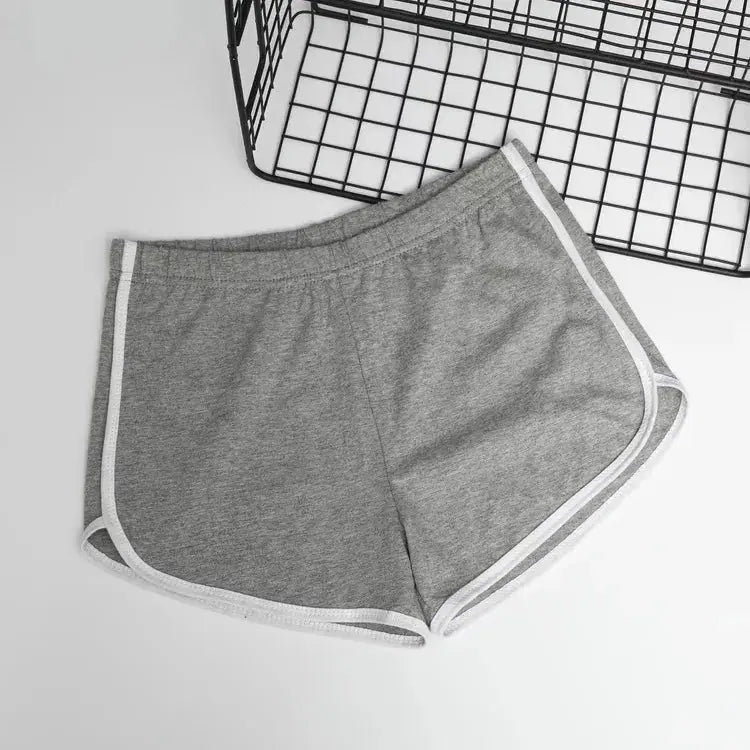 Summer Cotton Lounge Shorts for Women - High Waist, Loose Fit - Glucklich Goods LLC