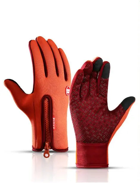 Waterproof Winter Sports Touch Screen Gloves With Fleece for Motorcycle Riding - Glucklich Goods LLC