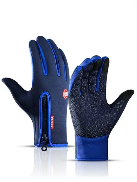 Waterproof Winter Sports Touch Screen Gloves With Fleece for Motorcycle Riding - Glucklich Goods LLC