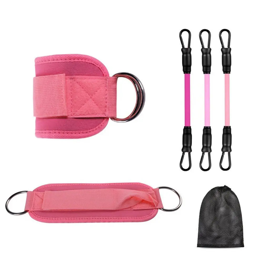 Adjustable Ankle Resistance Bands for Men & Women, Home Gym Leg Workout Kickbacks - Glucklich Goods LLC