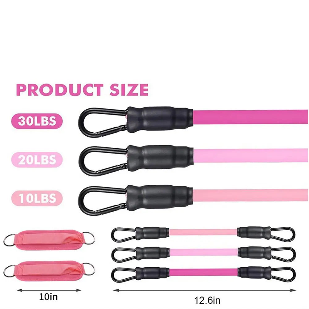 Adjustable Ankle Resistance Bands for Men & Women, Home Gym Leg Workout Kickbacks - Glucklich Goods LLC