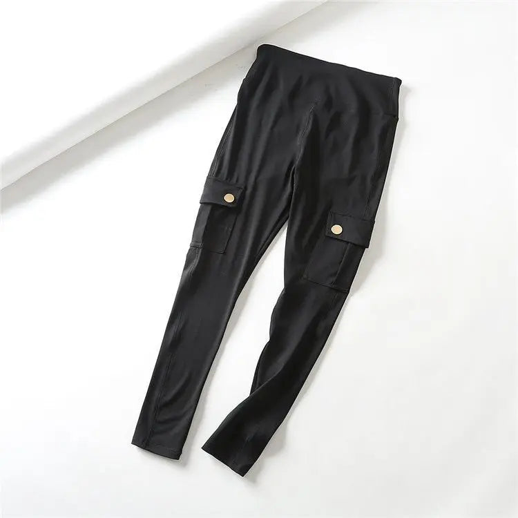 Skinny slim high elastic gym pants - Glucklich Goods LLC