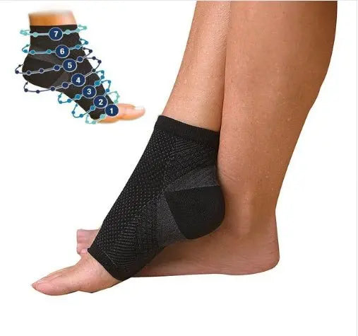 Men Women Anti Fatigue Compression Foot Sleeve Foot Ankle Compression Socks - Glucklich Goods LLC
