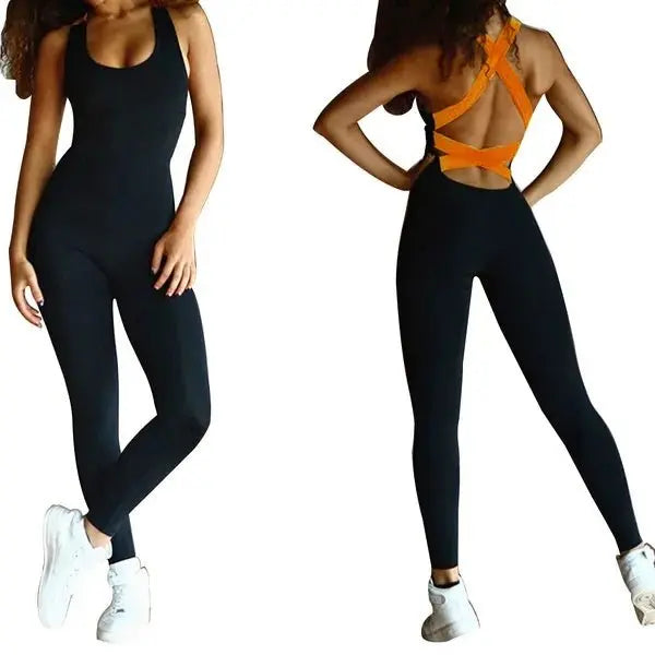 Women Sports YOGA Workout Gym Fitness Jumpsuit - Glucklich Goods LLC