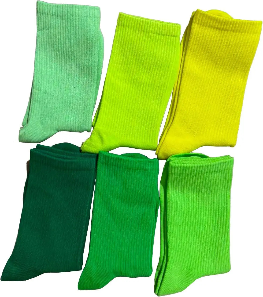 Vibrant Socks For Women 6 Pairs Of Colorful Candy - Hued Cotton Socks For Spring Fall Dance Instagram - Trendy Mid - Calf Length Solid - Color Comfortable Style - Glucklich Goods LLC