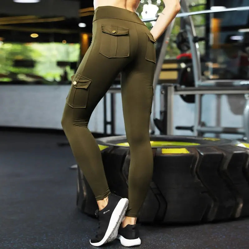 Skinny slim high elastic gym pants - Glucklich Goods LLC