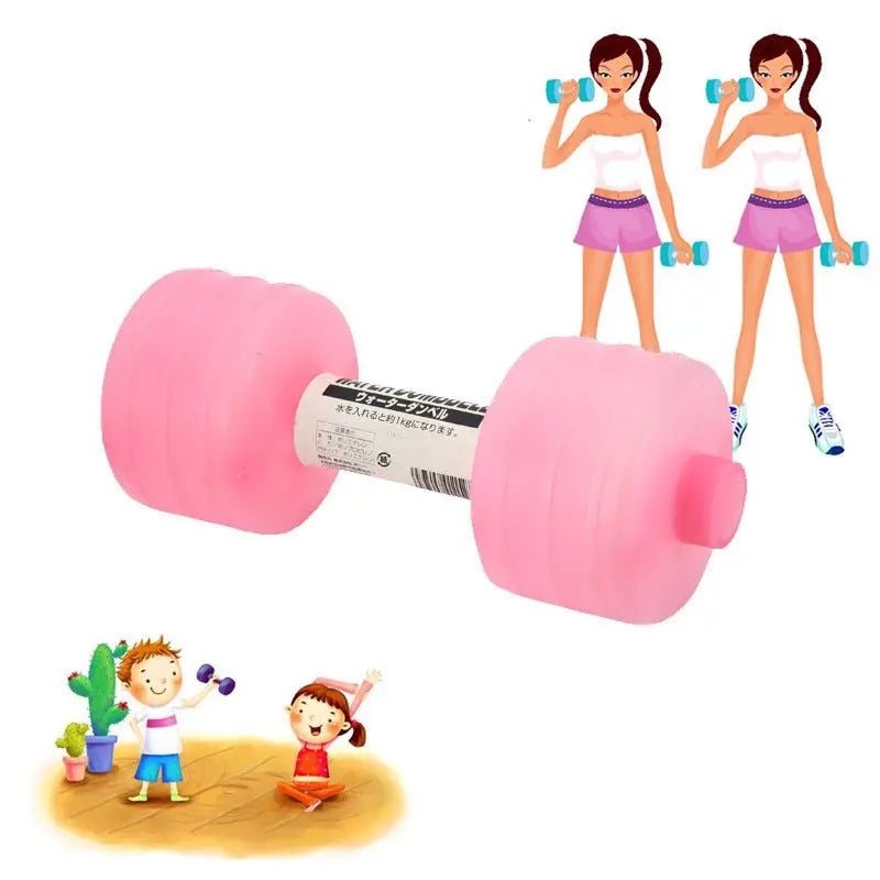 Water Dumbbell Weight Dumbbells for Slimming and Fitness Workout Yoga Gym Sport Plastic Bottle - Glucklich Goods LLC