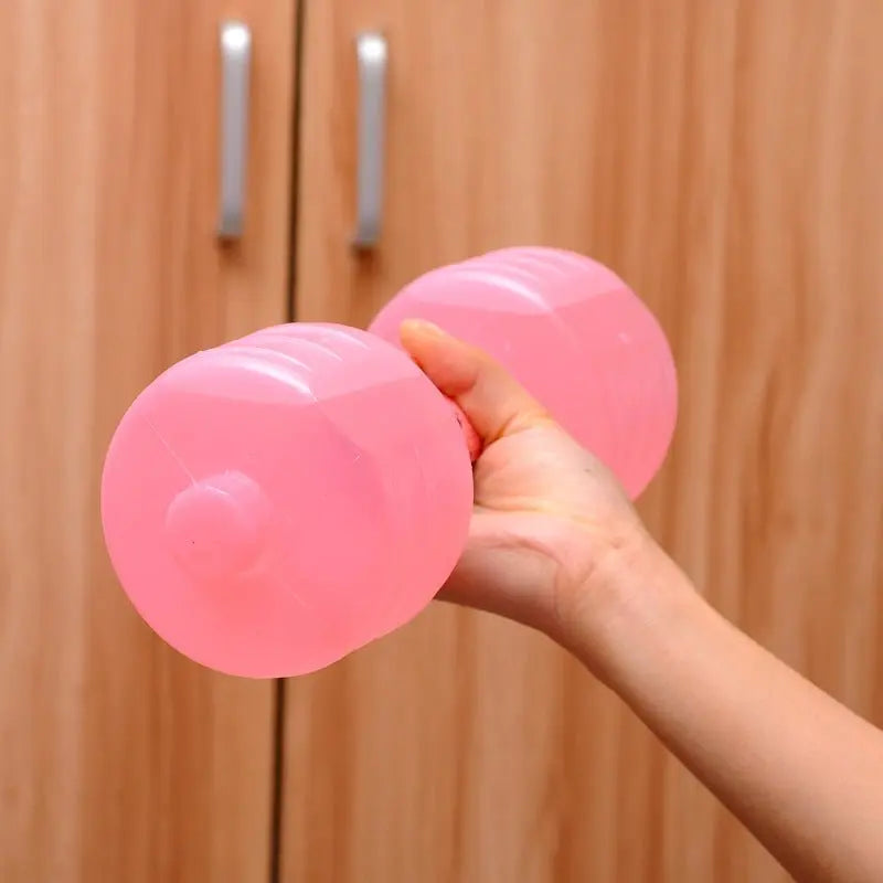Water Dumbbell Weight Dumbbells for Slimming and Fitness Workout Yoga Gym Sport Plastic Bottle - Glucklich Goods LLC