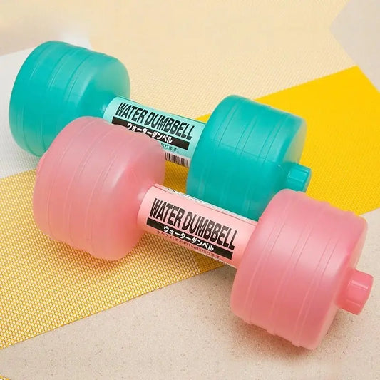 Water Dumbbell Weight Dumbbells for Slimming and Fitness Workout Yoga Gym Sport Plastic Bottle - Glucklich Goods LLC