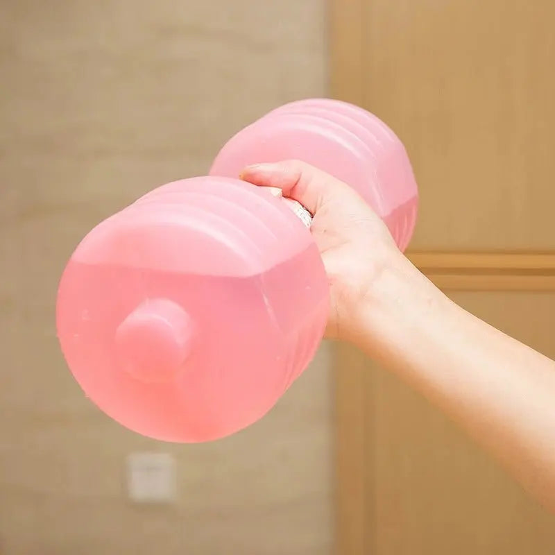 Water Dumbbell Weight Dumbbells for Slimming and Fitness Workout Yoga Gym Sport Plastic Bottle - Glucklich Goods LLC