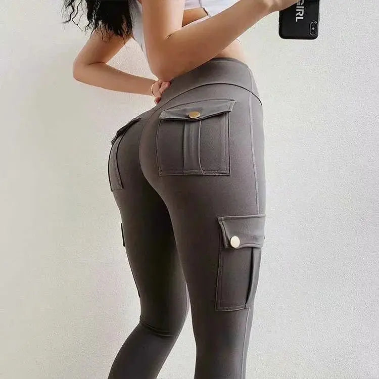Skinny slim high elastic gym pants - Glucklich Goods LLC