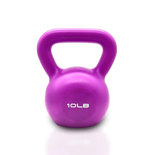 10lbs Kettlebell Set, Strength Training Kettlebells Weight Set For Women, Vinyl Coated Kettle Bell For Home Gym Workout Weight Lifting Equipment, Comfortable Grip Wide Handle Weights - Glucklich Goods LLC