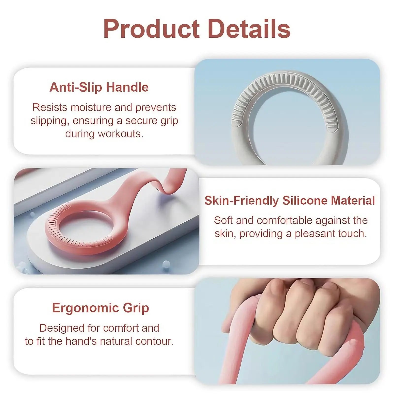 8-shaped Silicone Yoga Resistance Band - Elastic Fitness Rope - Glucklich Goods LLC