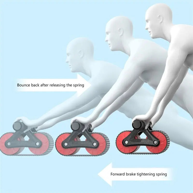 Automatic Rebound Ab Roller & Waist Trainer Device for Home Gym - Glucklich Goods LLC