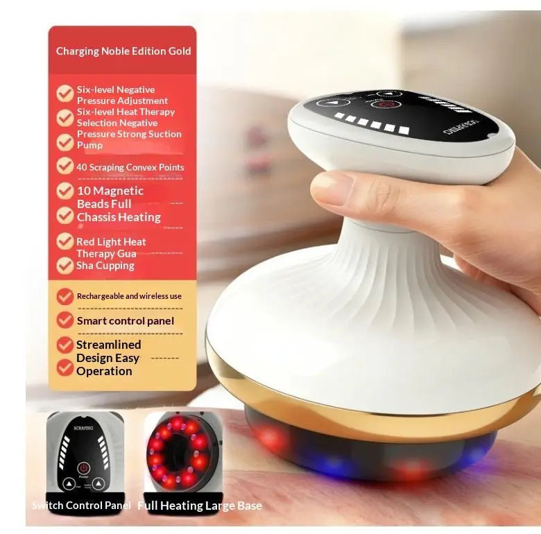 Electric Gua Sha Beauty Massager Meridian Cupping Device for Abdominal Massage