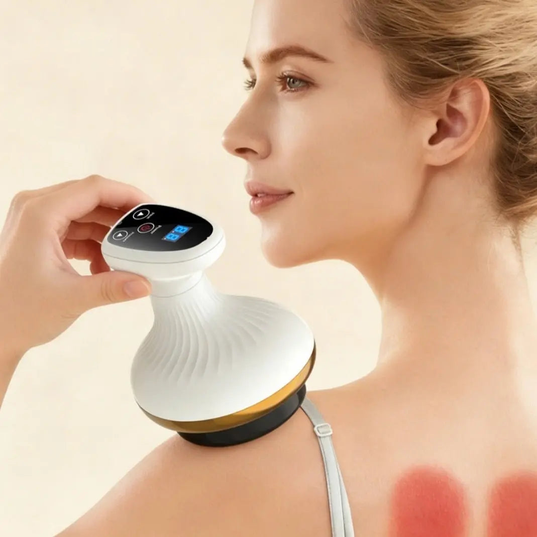Electric Gua Sha Beauty Massager Meridian Cupping Device for Abdominal Massage