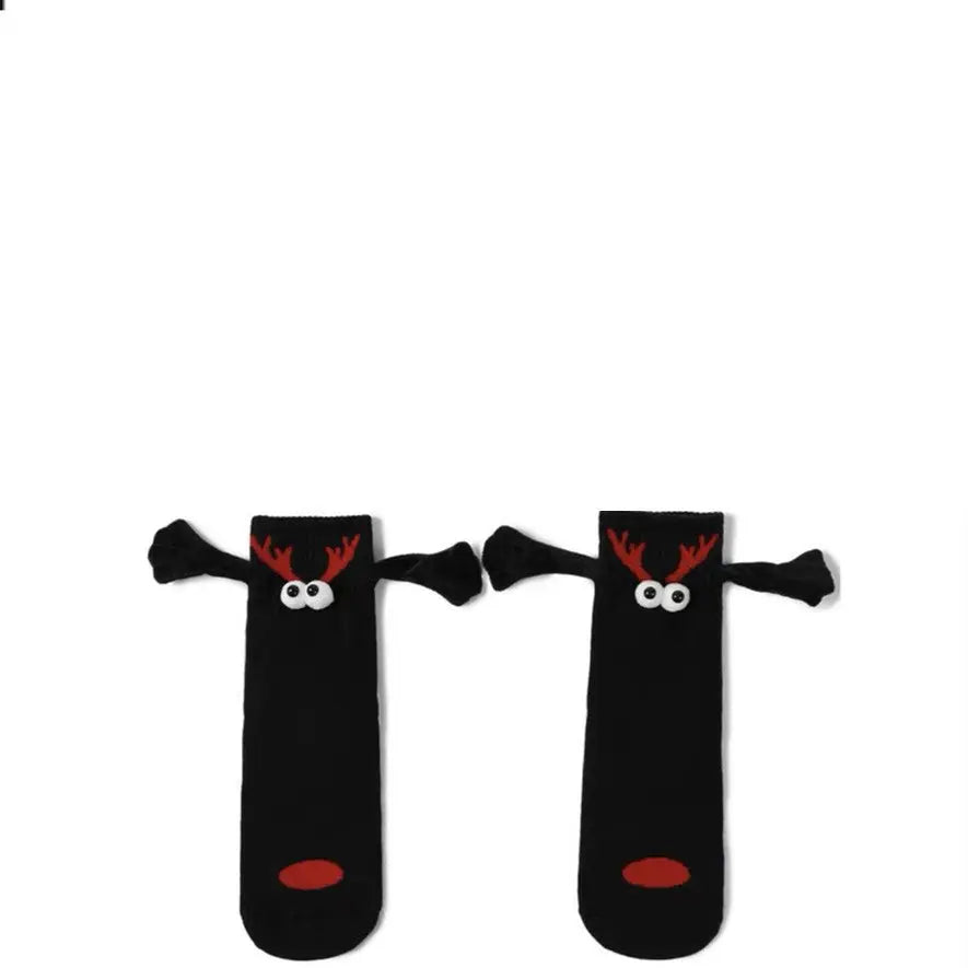 Couple Magnetic Handle Cute Hand Socks Christmas - Glucklich Goods LLC