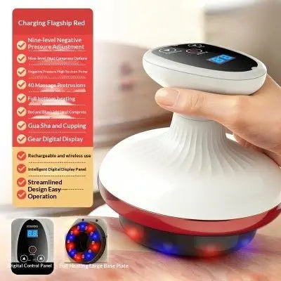 Electric Gua Sha Beauty Massager Meridian Cupping Device for Abdominal Massage