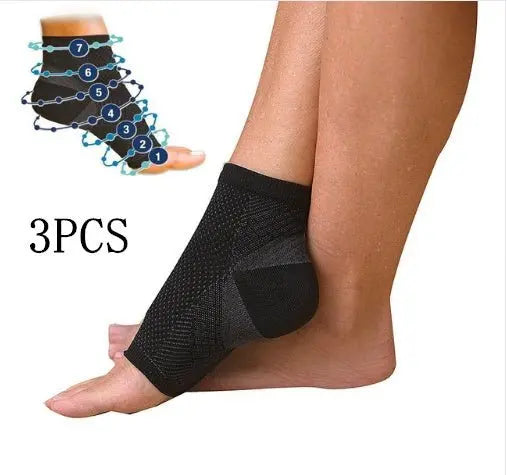 Men Women Anti Fatigue Compression Foot Sleeve Foot Ankle Compression Socks - Glucklich Goods LLC