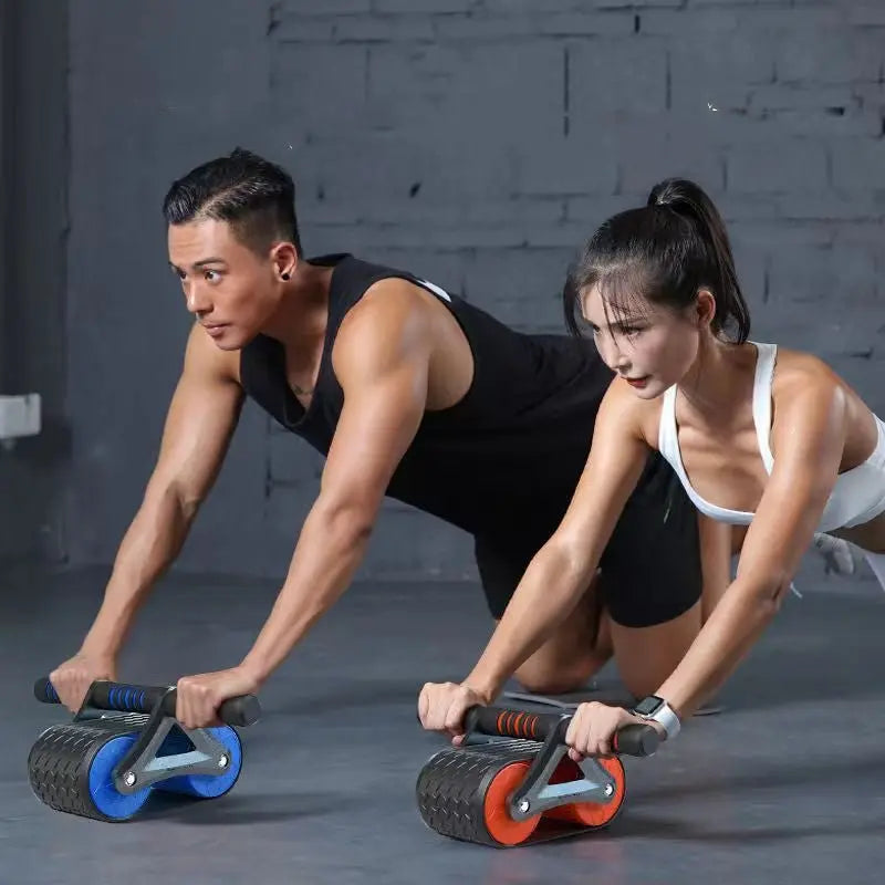 Automatic Rebound Ab Roller & Waist Trainer Device for Home Gym - Glucklich Goods LLC