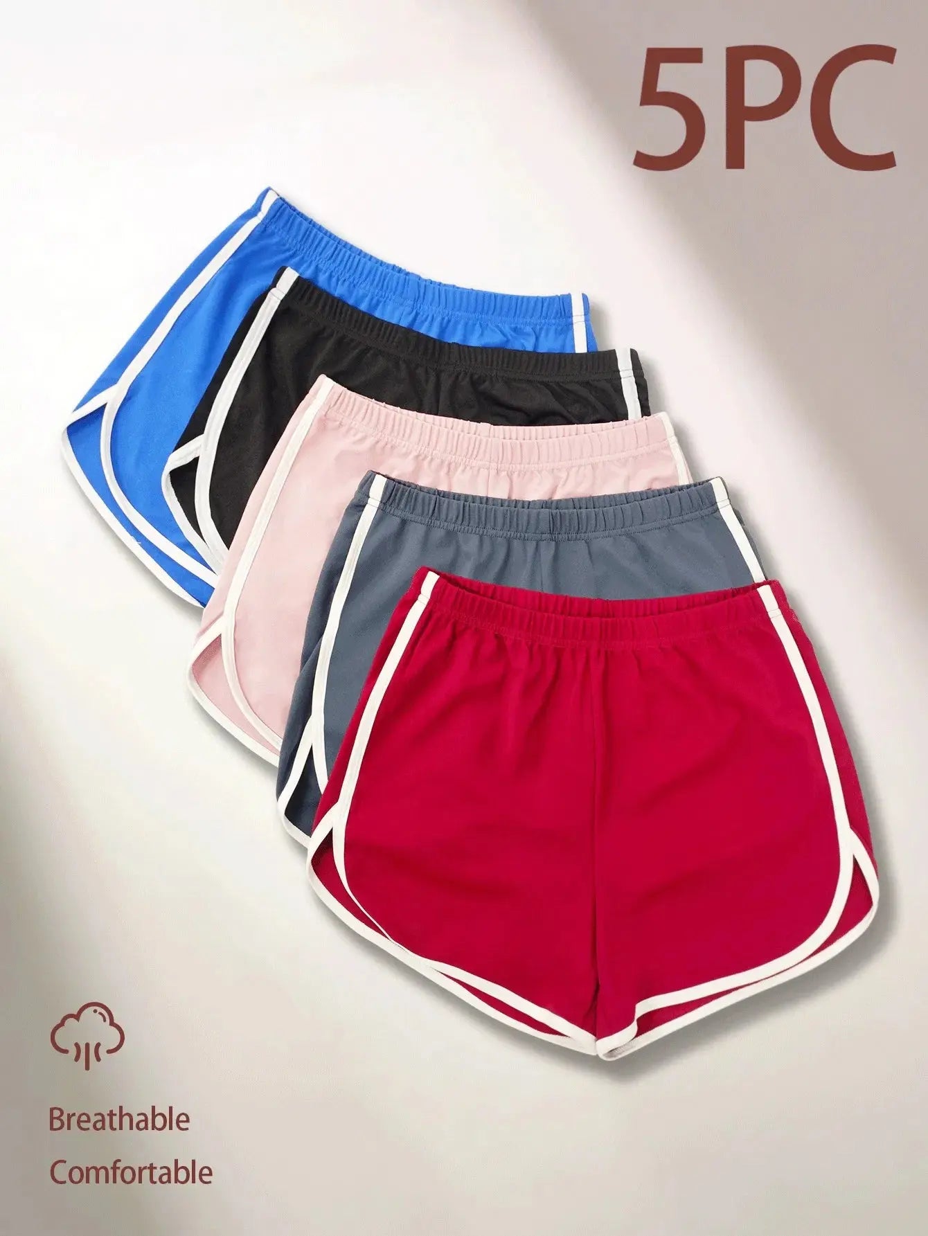 Summer Cotton Lounge Shorts for Women - High Waist, Loose Fit - Glucklich Goods LLC