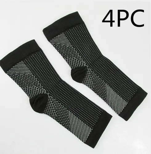 Men Women Anti Fatigue Compression Foot Sleeve Foot Ankle Compression Socks - Glucklich Goods LLC