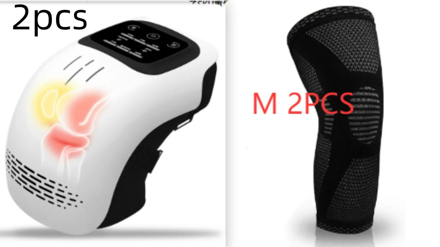 Electric Knee Massager with Heat & Infrared Laser – Cordless Pain Relief & Vibration Therapy - Glucklich Goods LLC
