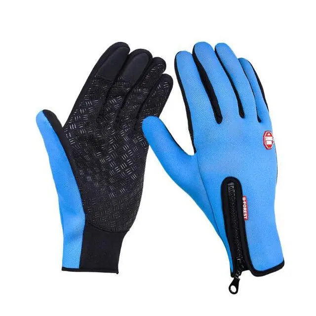 Waterproof Winter Sports Touch Screen Gloves With Fleece for Motorcycle Riding - Glucklich Goods LLC