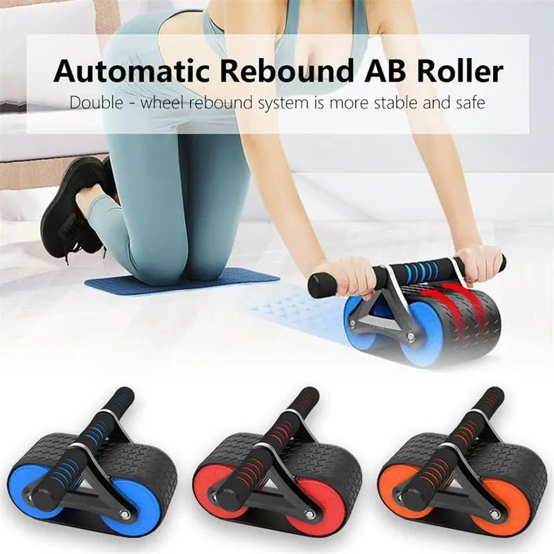 Automatic Rebound Ab Roller & Waist Trainer Device for Home Gym - Glucklich Goods LLC