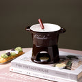 Creative Binaural Chocolate Melting Furnace Cheese Heated Hot Pot Cup