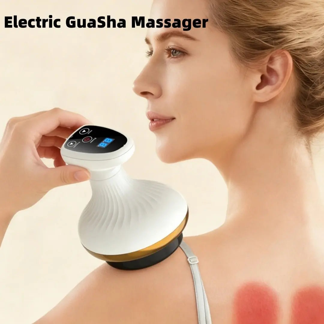 Electric Gua Sha Beauty Massager Meridian Cupping Device for Abdominal Massage