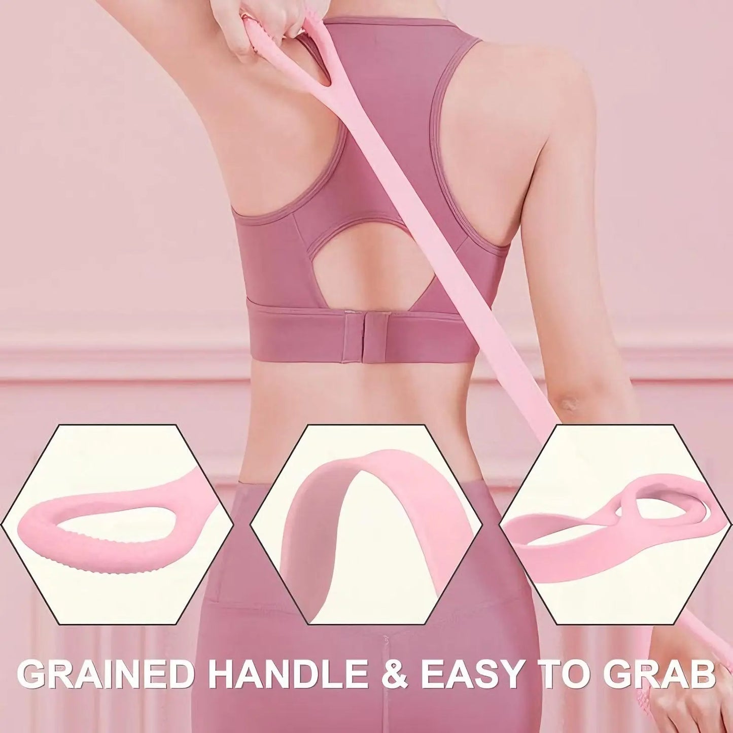 8-shaped Silicone Yoga Resistance Band - Elastic Fitness Rope - Glucklich Goods LLC
