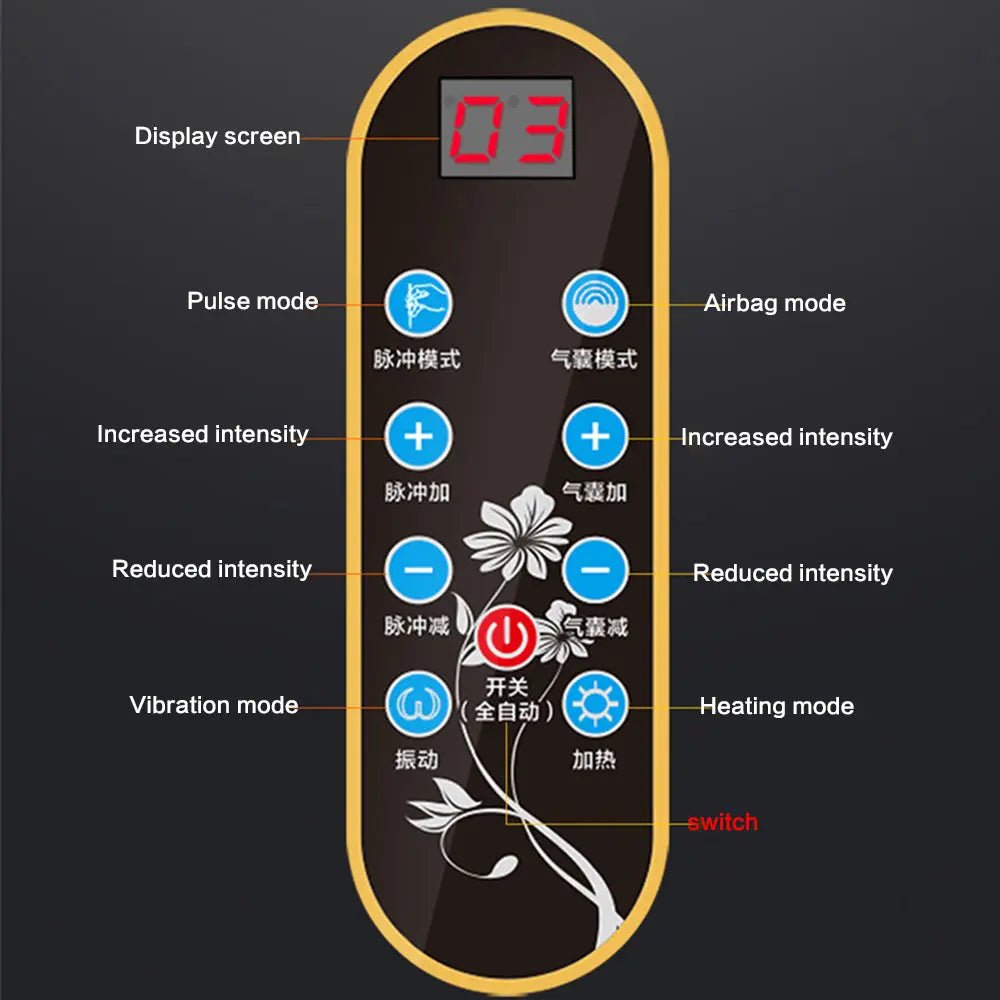 Relaxation Electric Lumbar Traction Device Waist Back Massager Vibration Massage Lumbar Spine Support Waist Relieve Fatigue - Glucklich Goods LLC